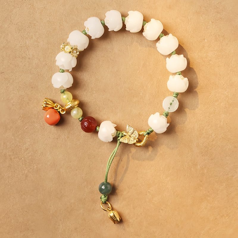 Gelang Harmoni Bijih Bodhi Alami Natural Bodhi Seed Tibetan Harmony Bracelet