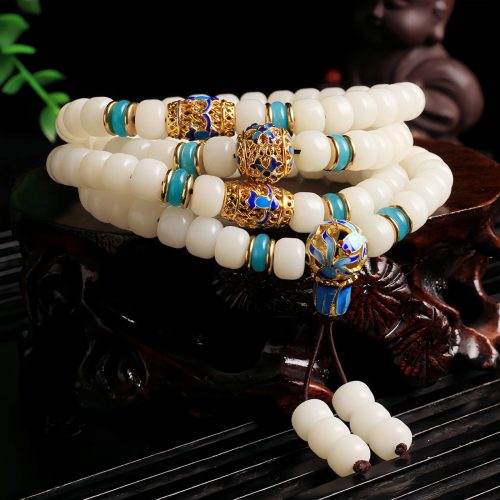 Pulsera de la Abundancia con Semillas de Bodhi Naturales Pulsera de la Abundancia con Semillas de Bodhi Naturales