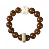 Pulsera de Sabiduría con León Danzante de Semilla de Bodhi Morada Purple Bodhi Seed Wisdom Bracelet with Dancing Lion