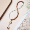 Pulsera de Protección Dzi Ojo de Gato con Sándalo Sandalwood Cat's Eye Dzi Protection Bracelet