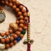 Pulsera Tibetana de Semillas de Bodhi de 108 Cuentas: Pulsera de Sabiduría Tibet 108 Mala Bodhi Seed Wisdom Bracelet