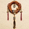Pulsera Tibetana de Semillas de Bodhi de 108 Cuentas: Pulsera de Sabiduría Tibet 108 Mala Bodhi Seed Wisdom Bracelet