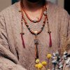 Pulsera Tibetana de Semillas de Bodhi de 108 Cuentas: Pulsera de Sabiduría Tibet 108 Mala Bodhi Seed Wisdom Bracelet