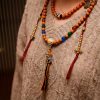 Pulsera Tibetana de Semillas de Bodhi de 108 Cuentas: Pulsera de Sabiduría Tibet 108 Mala Bodhi Seed Wisdom Bracelet