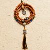 Pulsera Tibetana de Semillas de Bodhi de 108 Cuentas: Pulsera de Sabiduría Tibet 108 Mala Bodhi Seed Wisdom Bracelet