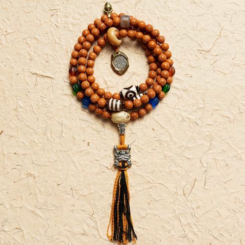 Pulsera Tibetana de Semillas de Bodhi de 108 Cuentas: Pulsera de Sabiduría Pulsera Tibetana de Semillas de Bodhi de 108 Cuentas: Pulsera de Sabiduría