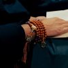 Pulsera Tibetana de Semillas de Bodhi de 108 Cuentas: Pulsera de Sabiduría Tibet 108 Mala Bodhi Seed Wisdom Bracelet