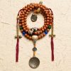 Pulsera Tibetana de Semillas de Bodhi de 108 Cuentas: Pulsera de Sabiduría Tibet 108 Mala Bodhi Seed Wisdom Bracelet