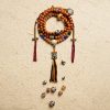 Pulsera Tibetana de Semillas de Bodhi de 108 Cuentas: Pulsera de Sabiduría Tibet 108 Mala Bodhi Seed Wisdom Bracelet