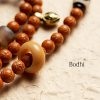 Pulsera Tibetana de Semillas de Bodhi de 108 Cuentas: Pulsera de Sabiduría Tibet 108 Mala Bodhi Seed Wisdom Bracelet