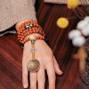 Pulsera Tibetana de Semillas de Bodhi de 108 Cuentas: Pulsera de Sabiduría Tibet 108 Mala Bodhi Seed Wisdom Bracelet
