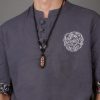 Collar con cuentas Dzi del Tíbet, Om Mani Padme Hum, Avalokiteshvara, de la prosperidad Tibet Dzi Bead Om Mani Padme Hum Avalokitesvara Wealth Necklace