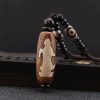 Collar con cuentas Dzi del Tíbet, Om Mani Padme Hum, Avalokiteshvara, de la prosperidad Tibet Dzi Bead Om Mani Padme Hum Avalokitesvara Wealth Necklace