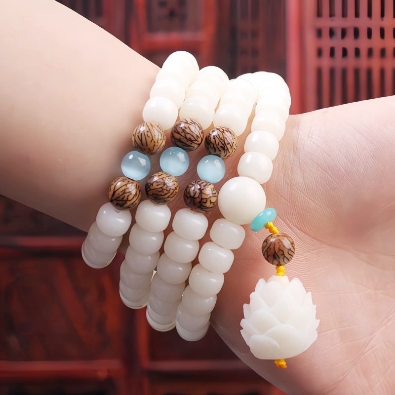 チベット菩提樹の種平和ブレスレット Tibetan Bodhi Seed Peace Bracelet