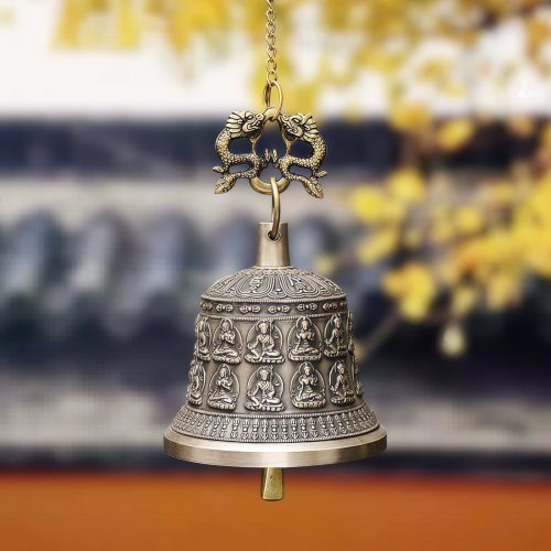Campana de viento de dragón de cobre tibetano Campana de viento de dragón de cobre tibetano