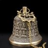 جرس نواة الرياح النحاسي التبتي ذو التنين Tibetan Copper Dragon Wind Chime Bell