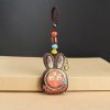 Llavero de Ébano Tibetano de los Cinco Dioses de la Riqueza Tibetan Ebony Five God of Wealth Key Chain