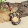 Llavero de Ébano Tibetano de los Cinco Dioses de la Riqueza Tibetan Ebony Five God of Wealth Key Chain