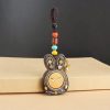Llavero de Ébano Tibetano de los Cinco Dioses de la Riqueza Tibetan Ebony Five God of Wealth Key Chain