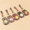 Llavero de Ébano Tibetano de los Cinco Dioses de la Riqueza Tibetan Ebony Five God of Wealth Key Chain