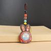 Llavero de Ébano Tibetano de los Cinco Dioses de la Riqueza Tibetan Ebony Five God of Wealth Key Chain