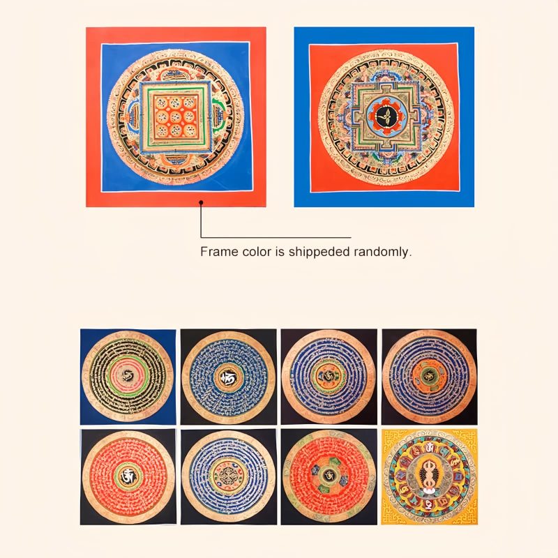 Caja Ciega de Thangka Tibetana Bendecida Hechas a Mano Tibetan Handmade Blessing Thangka Blind Box