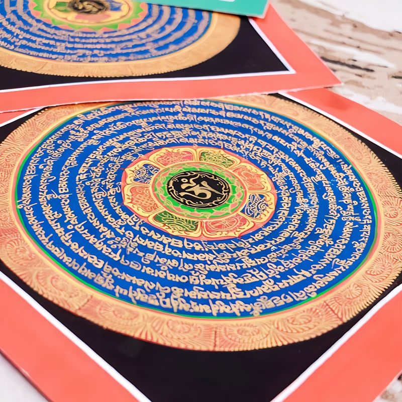 Caja Ciega de Thangka Tibetana Bendecida Hechas a Mano Tibetan Handmade Blessing Thangka Blind Box