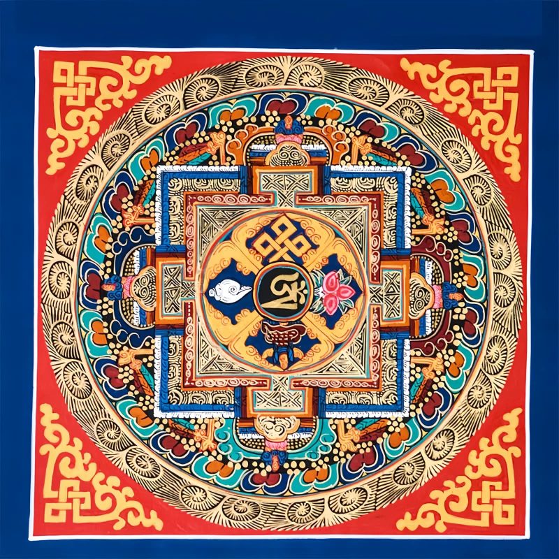 Caja Ciega de Thangka Tibetana Bendecida Hechas a Mano Tibetan Handmade Blessing Thangka Blind Box