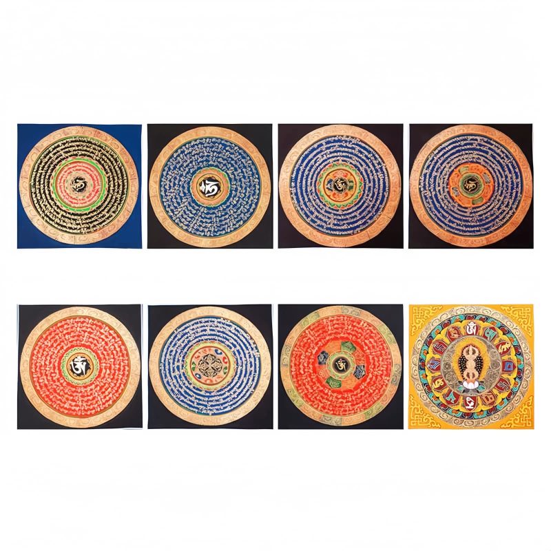 Caja Ciega de Thangka Tibetana Bendecida Hechas a Mano Tibetan Handmade Blessing Thangka Blind Box
