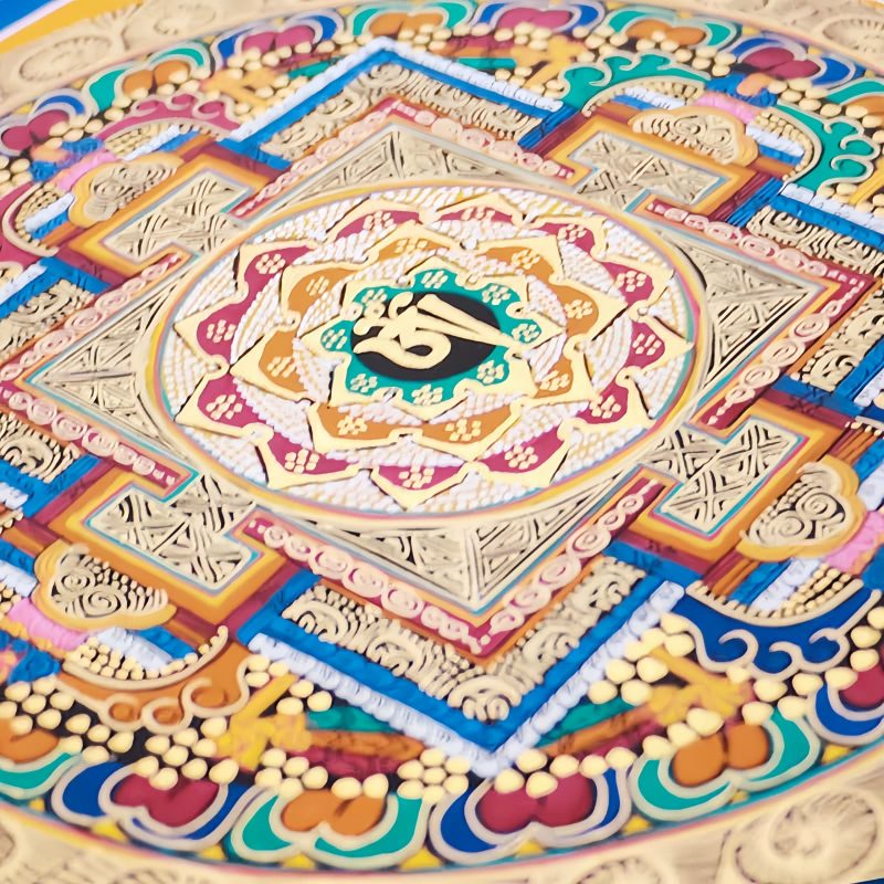 Caja Ciega de Thangka Tibetana Bendecida Hechas a Mano Tibetan Handmade Blessing Thangka Blind Box