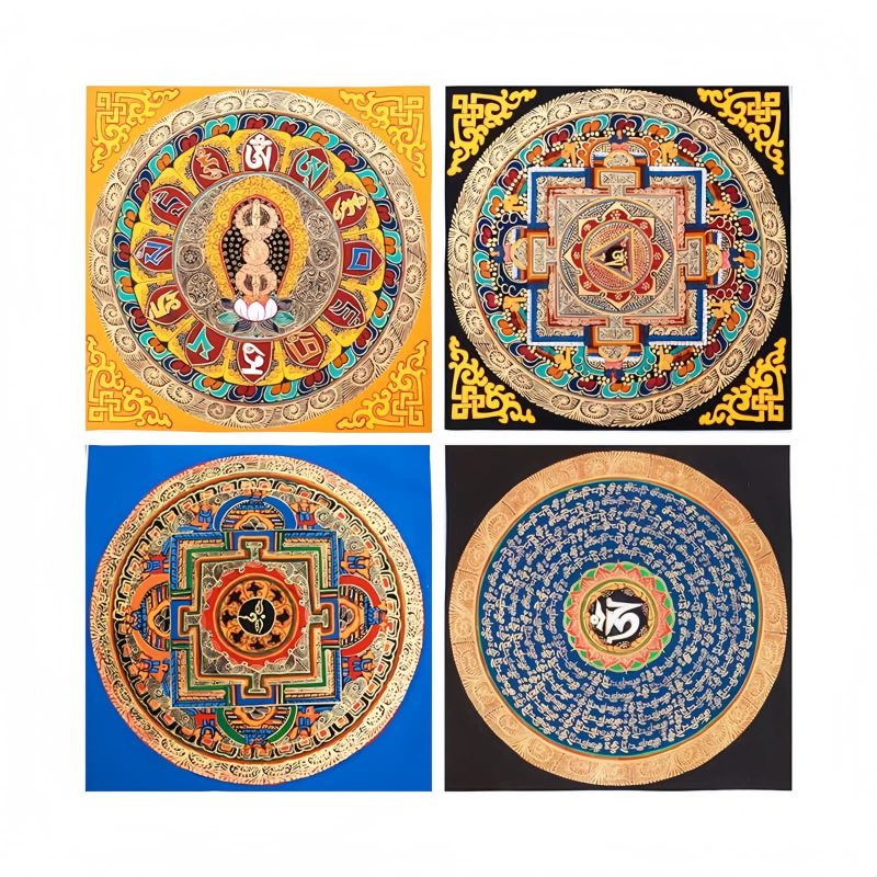 Caja Ciega de Thangka Tibetana Bendecida Hechas a Mano Tibetan Handmade Blessing Thangka Blind Box