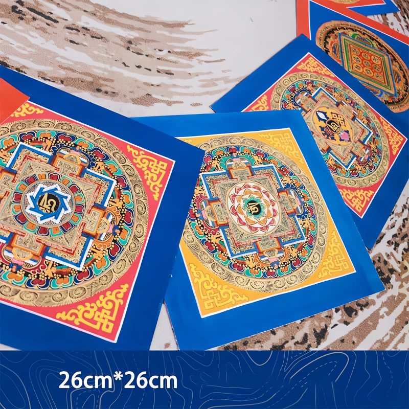 Caja Ciega de Thangka Tibetana Bendecida Hechas a Mano Tibetan Handmade Blessing Thangka Blind Box