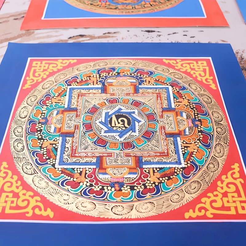 Caja Ciega de Thangka Tibetana Bendecida Hechas a Mano Tibetan Handmade Blessing Thangka Blind Box