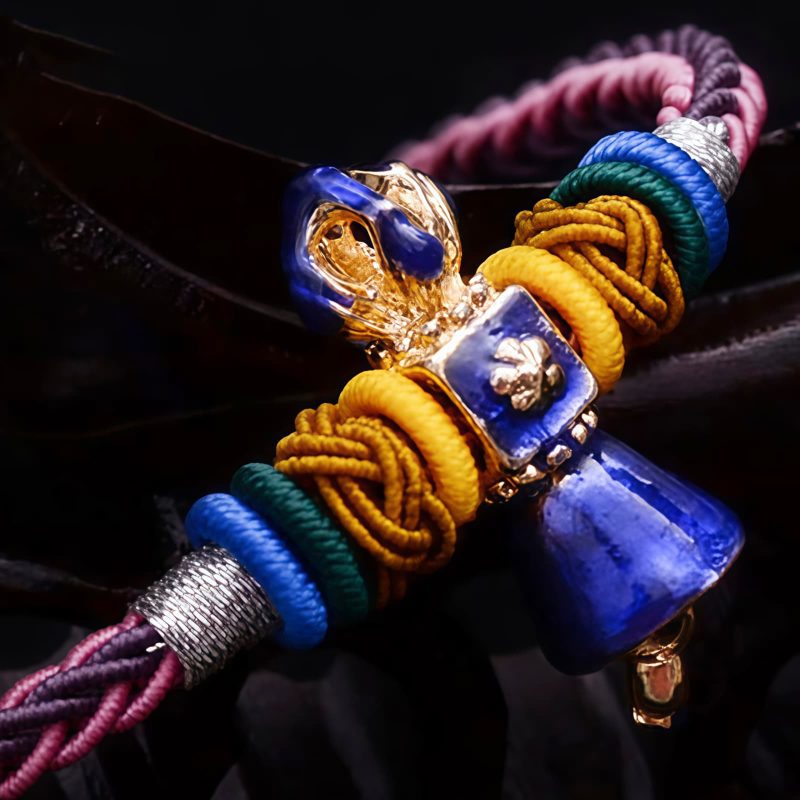 Gelang Tali Dorje Vajra Buatan Tangan Tibet Tibetan Handmade Dorje Vajra String Bracelet
