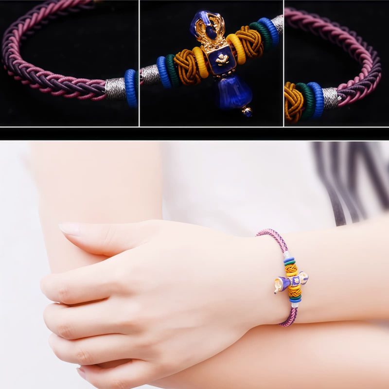 Gelang Tali Dorje Vajra Buatan Tangan Tibet Tibetan Handmade Dorje Vajra String Bracelet