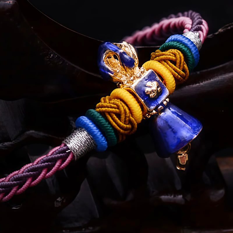 Gelang Tali Dorje Vajra Buatan Tangan Tibet Tibetan Handmade Dorje Vajra String Bracelet
