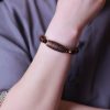 Pulsera de cuentas Dzi de nueve ojos naturales del Tíbet Tibetan Natural Nine-Eye Dzi Bead Bracelet