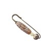 Broche de Semilla de Bodhi con Dzi de Nueve Ojos Tibetano Tibetan Nine-Eye Dzi Bead Bodhi Seed Brooch