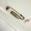 Broche de Semilla de Bodhi con Dzi de Nueve Ojos Tibetano Tibetan Nine-Eye Dzi Bead Bodhi Seed Brooch
