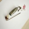 Broche de Semilla de Bodhi con Dzi de Nueve Ojos Tibetano Tibetan Nine-Eye Dzi Bead Bodhi Seed Brooch