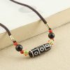 Collar de Protección con Dzi de Nueve Ojos Tibetano Tibetan Nine-Eye Dzi Bead Protection Necklace