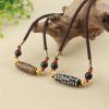 Collar de Protección con Dzi de Nueve Ojos Tibetano Tibetan Nine-Eye Dzi Bead Protection Necklace