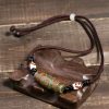 قلادة حماية من حجر dzi التبتي ذي التسع عيون Agate Tibetan Dzi Bead Protection Necklace