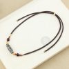 Collar de Protección con Dzi de Nueve Ojos Tibetano Tibetan Nine-Eye Dzi Bead Protection Necklace
