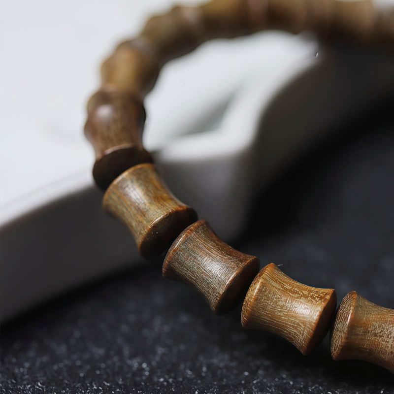 Pulsera de Paz de Sándalo con Dzi de Nueve Ojos Tibetano Tibetan Nine-Eye Dzi Bead Sandalwood Peace Bracelet