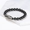 チベット九眼天珠 白檀製 富貴ブレスレット Tibetan Nine-Eye Dzi Bead Sandalwood Wealth Bracelet