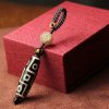 Pulsera de Riqueza de Perlas Dzi de Nueve Ojos Tibetana Tibetan Nine-Eye Dzi Bead Wealth Bracelet
