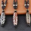 Collar de Protección y Abundancia con Dzi de Nueve Ojos Tibetano Tibetan Nine-Eye Dzi Bead Wealth Protection Necklace