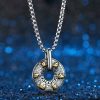 Collar con dije de paz budista tibetano Om Mani Padme Hum Tibetan Om Mani Padme Hum Peace Necklace Pendant
