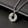 Collar con dije de paz budista tibetano Om Mani Padme Hum Tibetan Om Mani Padme Hum Peace Necklace Pendant